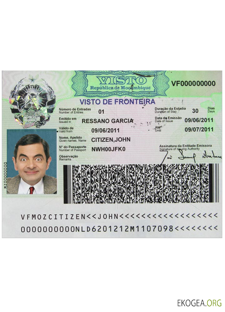 Visa MOZAMBIQUE